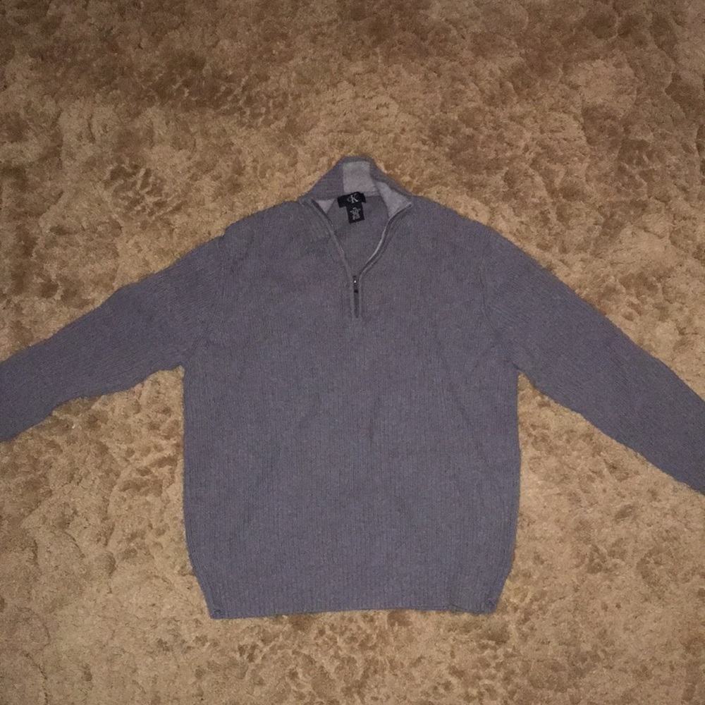 Calvin Klein ribbed quarter-zip sweater